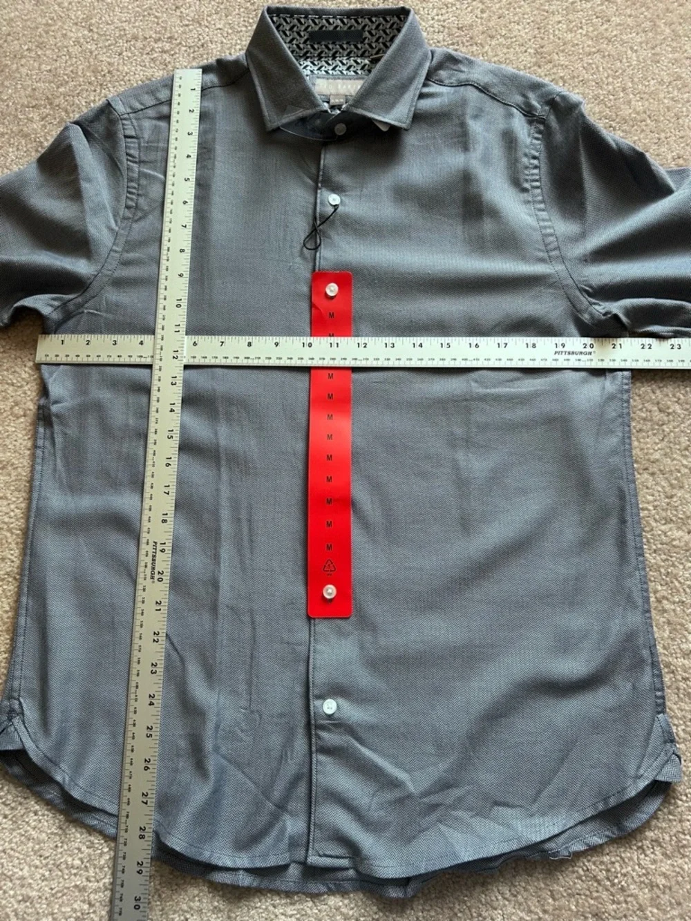 Ted Baker Blue Long Sleeve Button Down Dress Shirt